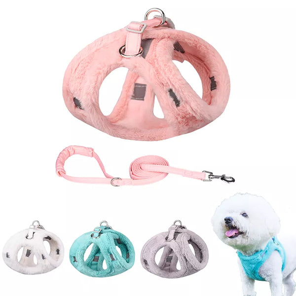 SHOPETS Adjustable Dog Harness for Winter Warmth and Comfort