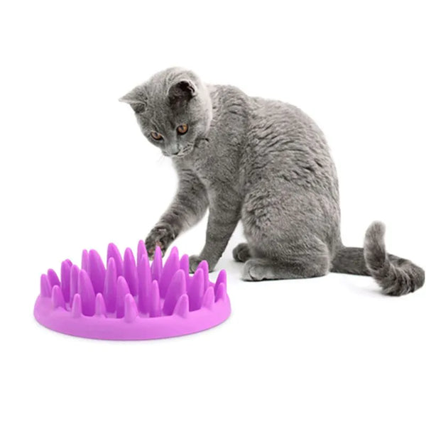 SHOPETS Silicone Interactive Feeder Bowl for Dogs and Cats