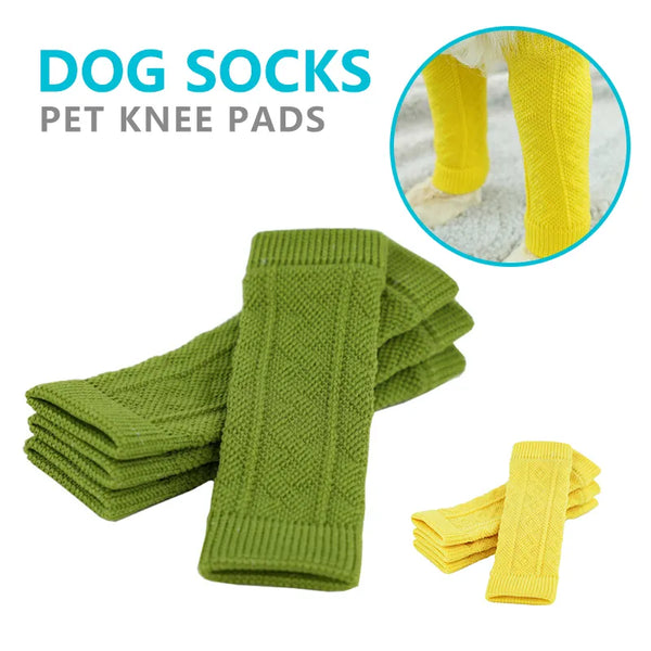 SHOPETS Pet Dog Socks for Warmth and Joint Protection - 4 Pack