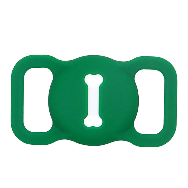 Pets-Shop Green bone-shaped silicone dog toy isolated on white background. Shopets-Amazon.