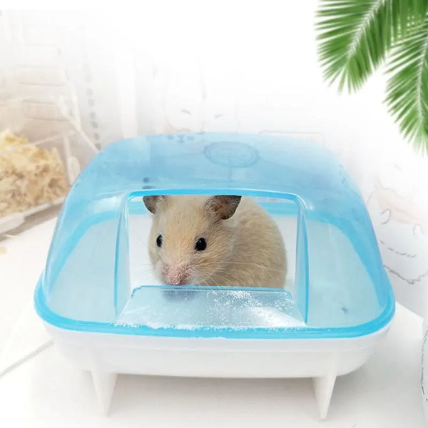 SHOPETS Small Pet Hamster Bathroom Bathtub with Accessories - Ideal for Chinchillas, Guinea Pigs, and Small Pets