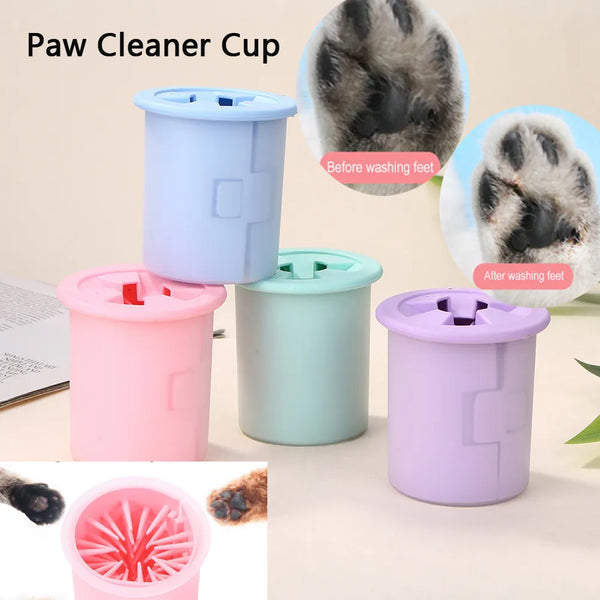 SHOPETS Pet Paw Cleaner Cup for Dogs and Cats - Soft Silicone Foot Cleaning Tool for Household Pets