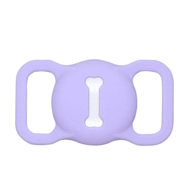 Pets-Shop Purple bone-shaped silicone pet food mat for easy cleaning and floor protection. Shopets-Amazon.