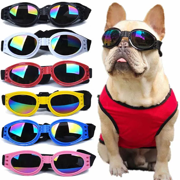 SHOPETS Pet Dog Glasses: Foldable UV Protection Sunglasses for Cats and Dogs