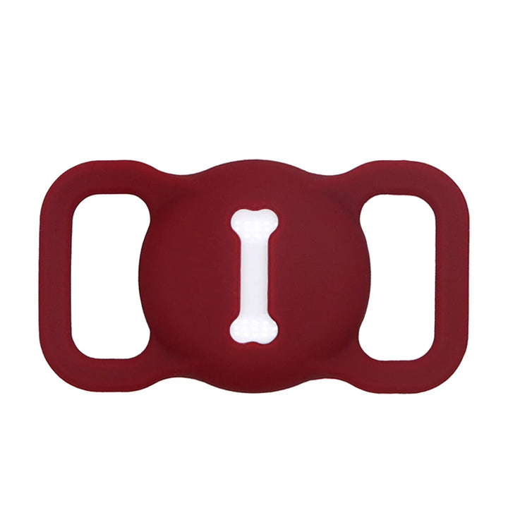 Pets-Shop Red bone-shaped silicone dog feeder mat for spill prevention. Shopets-Amazon