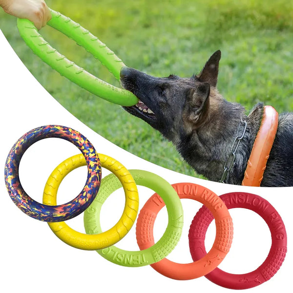 SHOPETS Dog Training Ring Puller EVA Pet Flying Discs