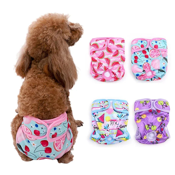 SHOPETS Reusable Dog Diaper Panties for Female Dogs