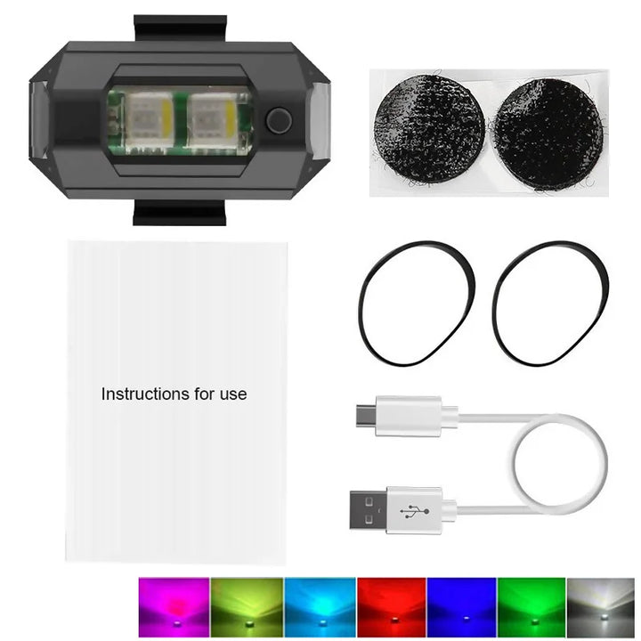 Pets-Shop Aquarium LED light with multiple color options, accessories, and instruction manual. Shopets-Amazon.