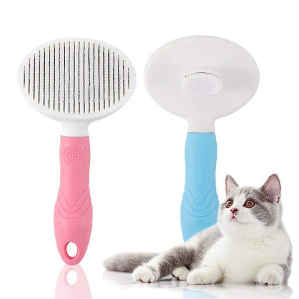 SHOPETS Stainless Steel Pet Comb: Needle Comb for Dog and Cat Hair Removal, Floating Hair Cleaning Tool for Beauty Skin Care and Grooming