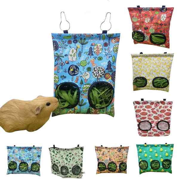 SHOPETS Hanging Hay Bag for Bunny, Guinea Pigs, and Small Animals