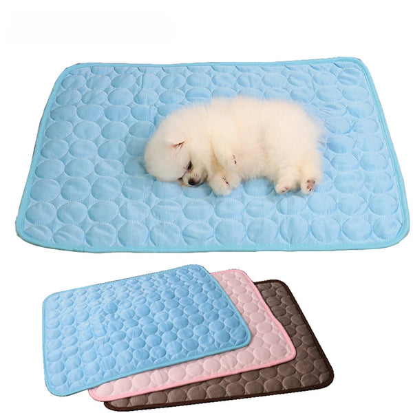 SHOPETS Dog Cooling Mat for Pets - Breathable Summer Pad for Cats and Dogs