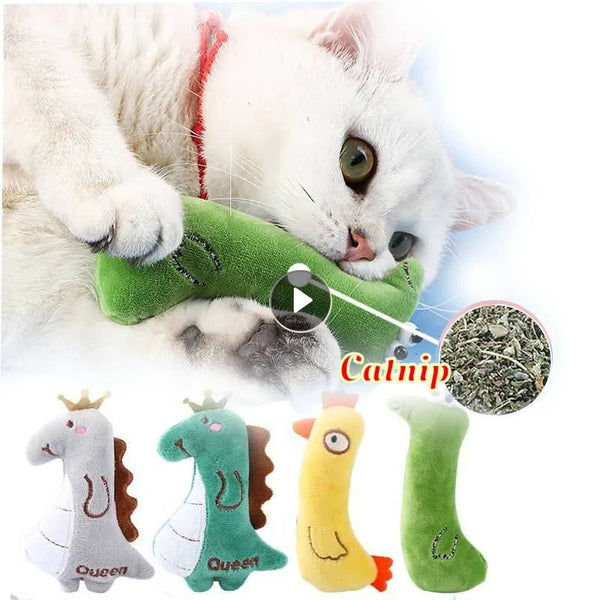 SHOPETS Catnip Kitten Teaser Wand Stick - The Perfect Interactive Toy for your Cat